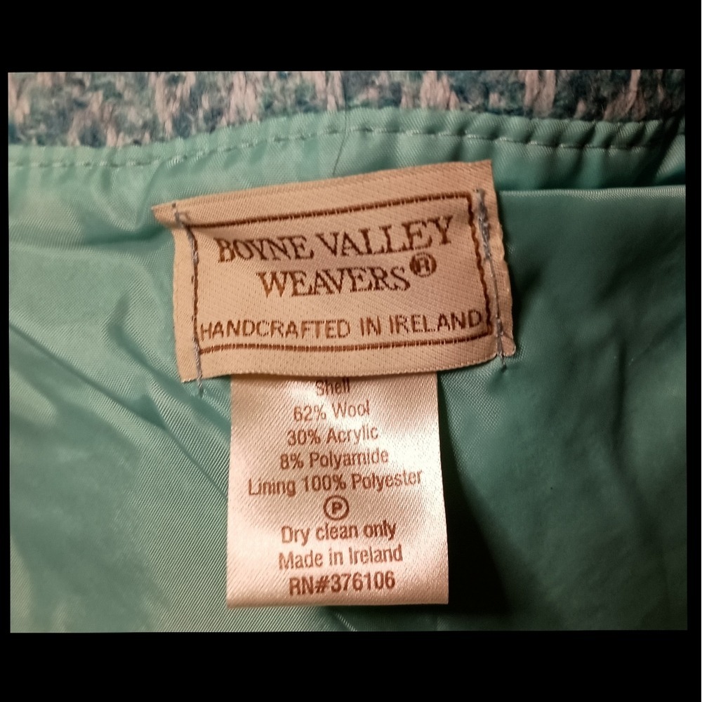 Boyne Valley Weavers, vintage, Ireland, bag SKUW057 - Picture 6 of 8
